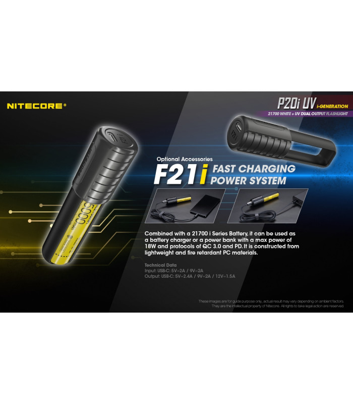 ΦΑΚΟΣ LED NITECORE PRECISE P20I UV, Tactical, Strobe Ready