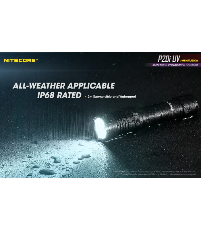 ΦΑΚΟΣ LED NITECORE PRECISE P20I UV, Tactical, Strobe Ready