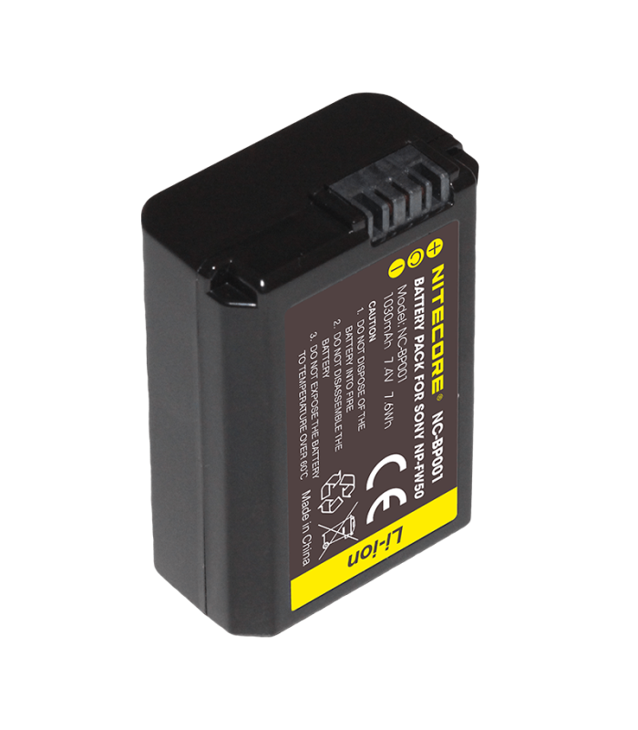 ΜΠΑΤΑΡΙΑ NITECORE for SONY NP-FW50, 7.4V , 1030mAh, 7.6Wh