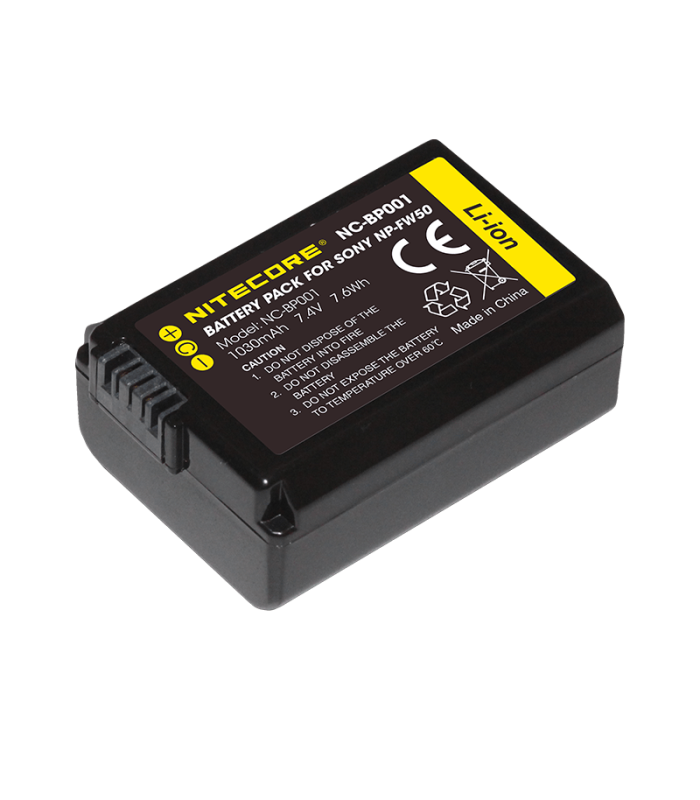 ΜΠΑΤΑΡΙΑ NITECORE for SONY NP-FW50, 7.4V , 1030mAh, 7.6Wh
