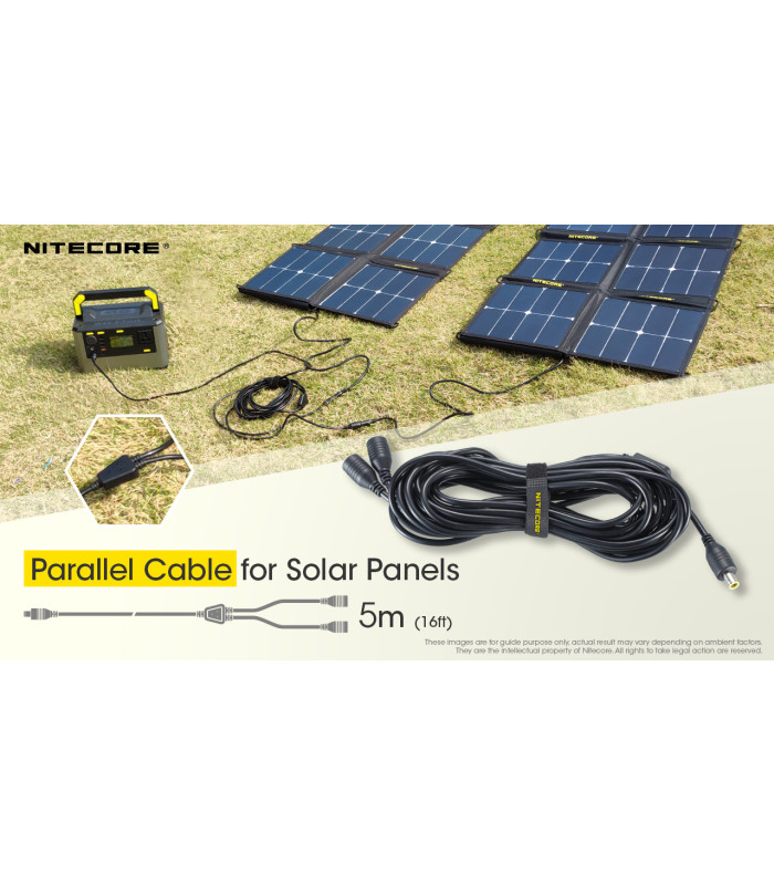 ΚΑΛΩΔΙΟ ΠΡΟΕΚΤΑΣΗΣ NITECORE για 2 Ηλιακα Πανελ , 5m parallel Cacle