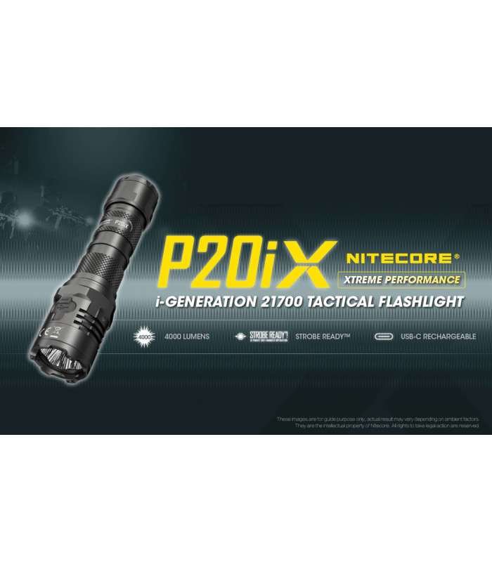 ΦΑΚΟΣ LED NITECORE PRECISE P20ix, Tactical, Strobe Ready
