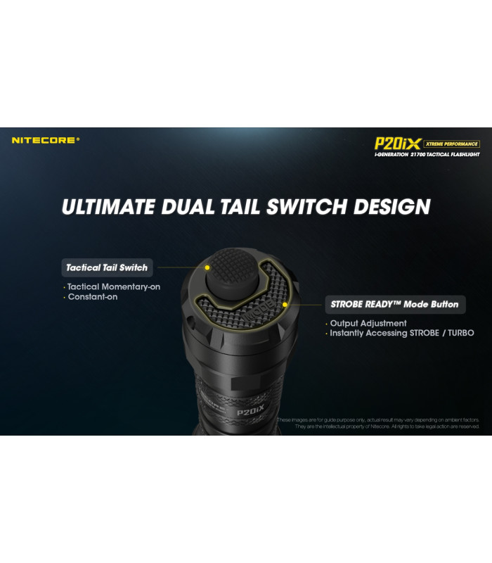 ΦΑΚΟΣ LED NITECORE PRECISE P20ix, Tactical, Strobe Ready