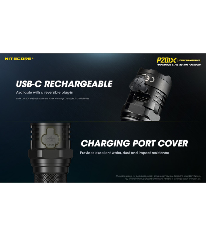 ΦΑΚΟΣ LED NITECORE PRECISE P20ix, Tactical, Strobe Ready