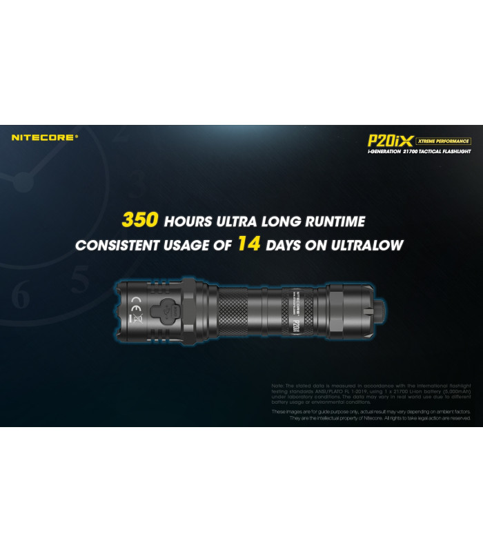 ΦΑΚΟΣ LED NITECORE PRECISE P20ix, Tactical, Strobe Ready