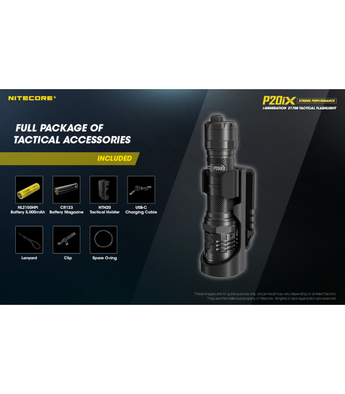 ΦΑΚΟΣ LED NITECORE PRECISE P20ix, Tactical, Strobe Ready