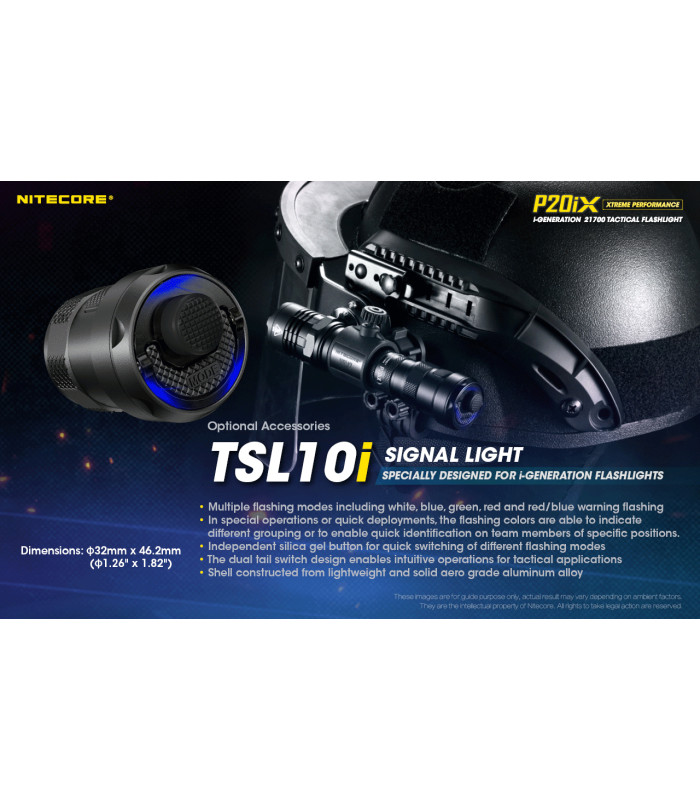 ΦΑΚΟΣ LED NITECORE PRECISE P20ix, Tactical, Strobe Ready