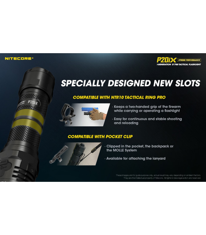 ΦΑΚΟΣ LED NITECORE PRECISE P20ix, Tactical, Strobe Ready