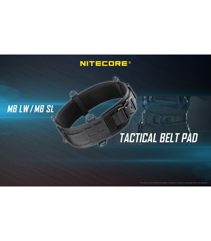 ΖΩΝΗ NITECORE Tactical belt pad, Lightweight, Black, XL
