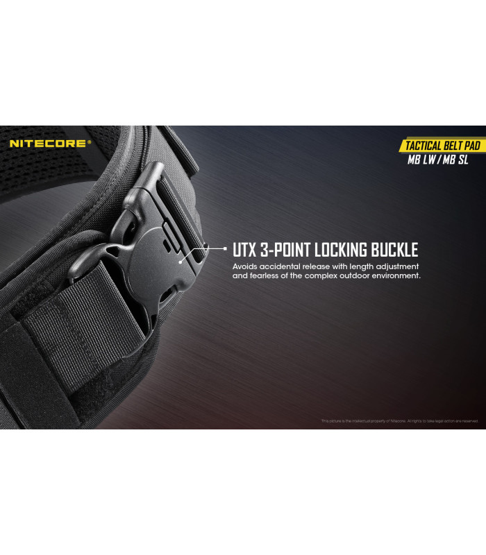 ΖΩΝΗ NITECORE Tactical belt pad, Lightweight, Black, XL