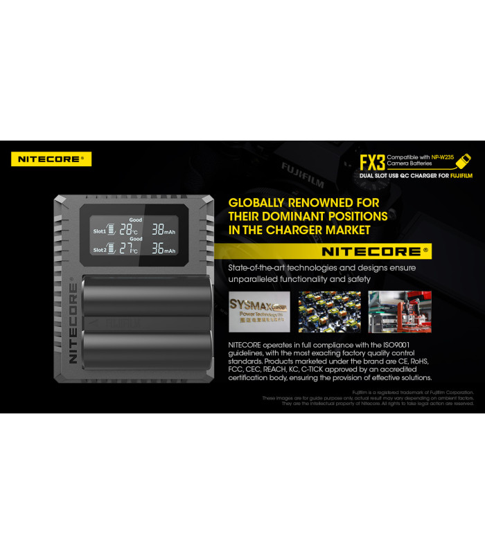 ΦΟΡΤΙΣΤΗΣ NITECORE FX3 για Fujifilm