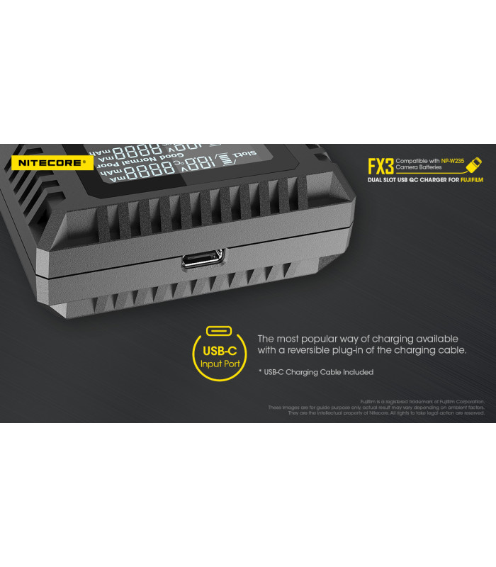 ΦΟΡΤΙΣΤΗΣ NITECORE FX3 για Fujifilm