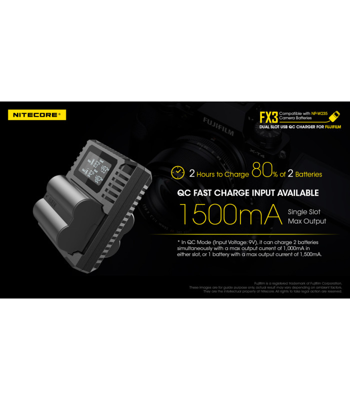 ΦΟΡΤΙΣΤΗΣ NITECORE FX3 για Fujifilm