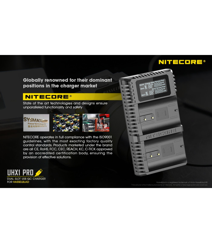 ΦΟΡΤΙΣΤΗΣ NITECORE UHX1 pro , Hasselblad X