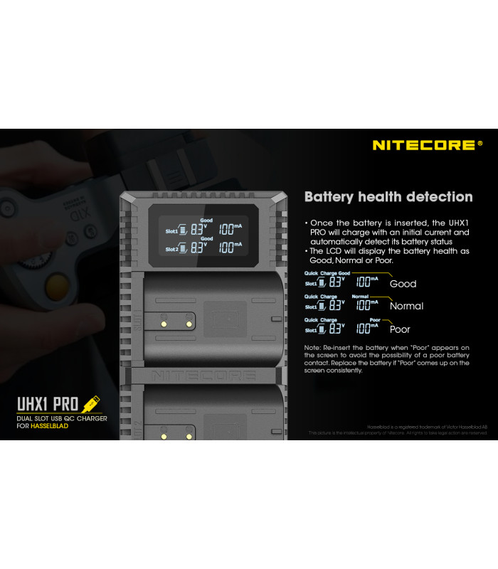 ΦΟΡΤΙΣΤΗΣ NITECORE UHX1 pro , Hasselblad X