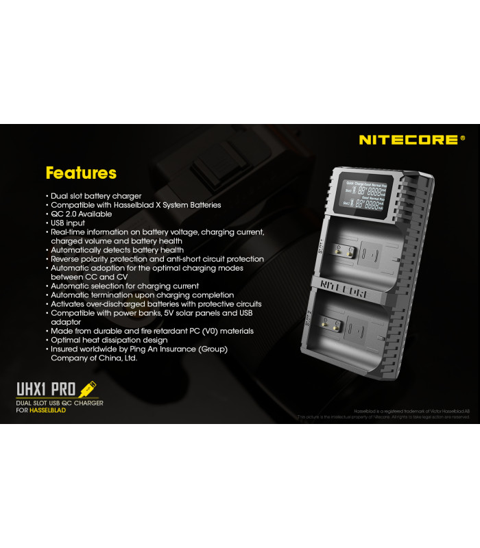 ΦΟΡΤΙΣΤΗΣ NITECORE UHX1 pro , Hasselblad X