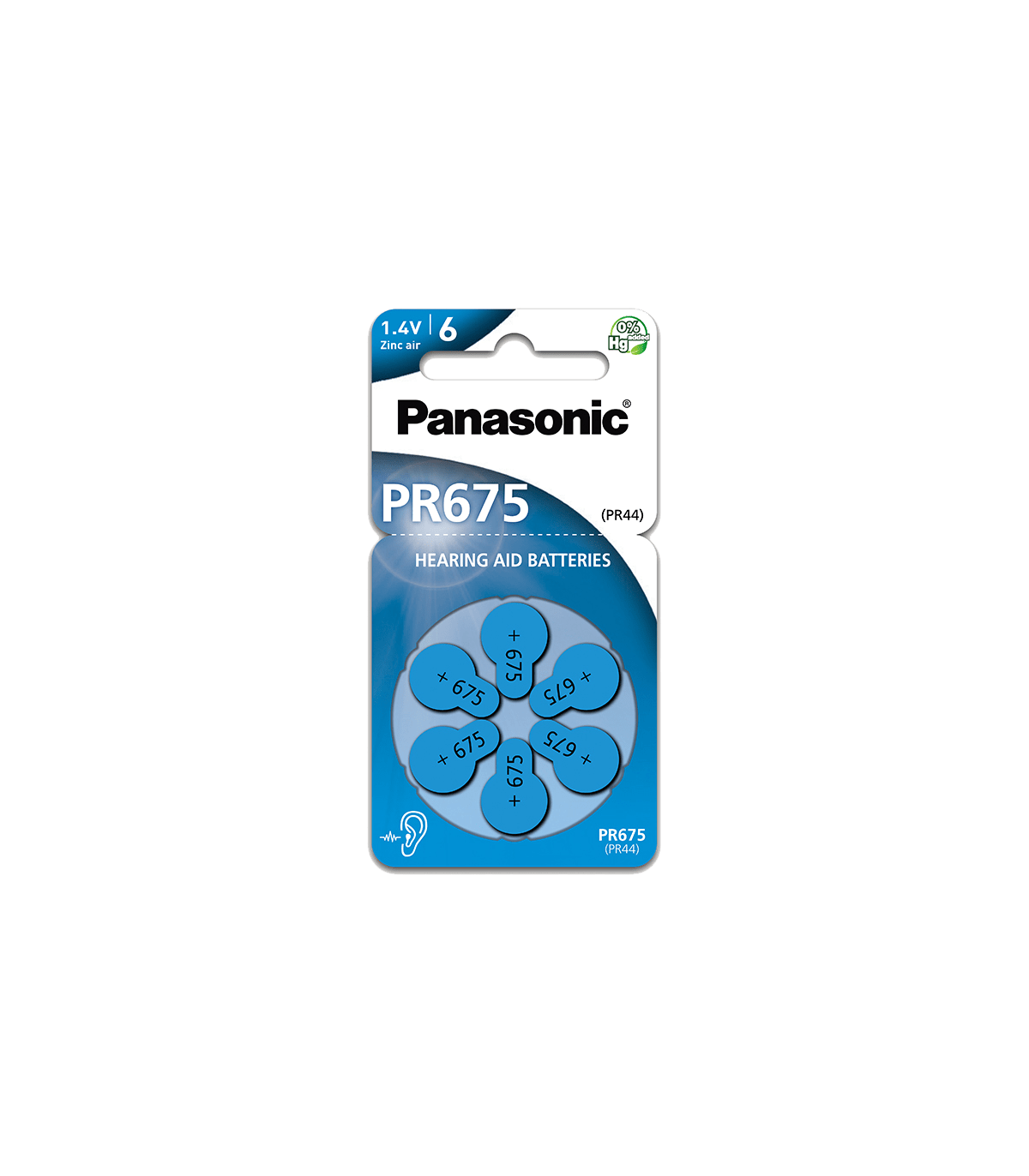 ΜΠΑΤΑΡΙΑ PANASONIC PR675 - Ακουστικών 6άδα