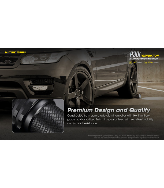 ΦΑΚΟΣ LED NITECORE PRECISE P30i, 2000 Lumens, 1000m Δέσμη +2150Hpi+ RSW2i