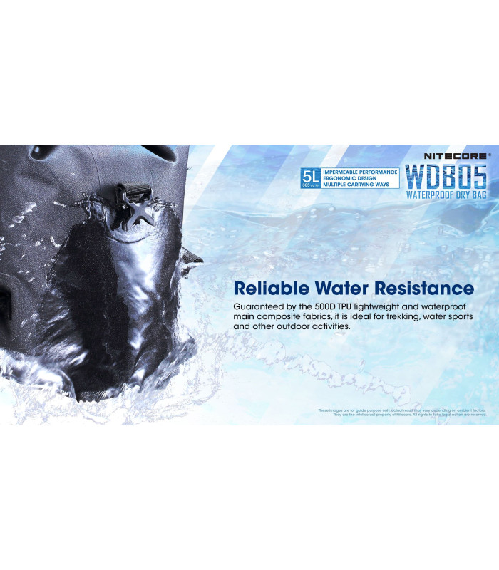 ΣΑΚΟΣ ΑΔΙΑΒΡΟΧΟΣ NITECORE 5L - DRY BAG
