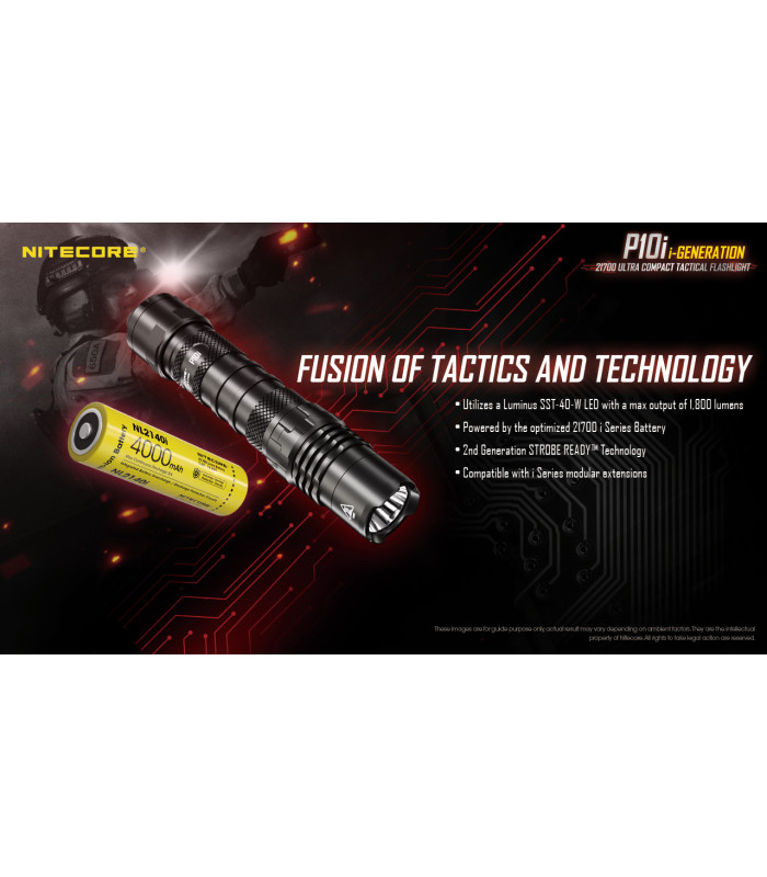 ΦΑΚΟΣ LED NITECORE PRECISE P10i, Tactical, Strobe Ready