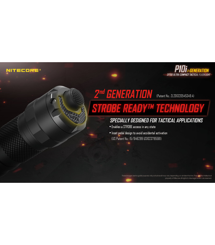 ΦΑΚΟΣ LED NITECORE PRECISE P10i, Tactical, Strobe Ready