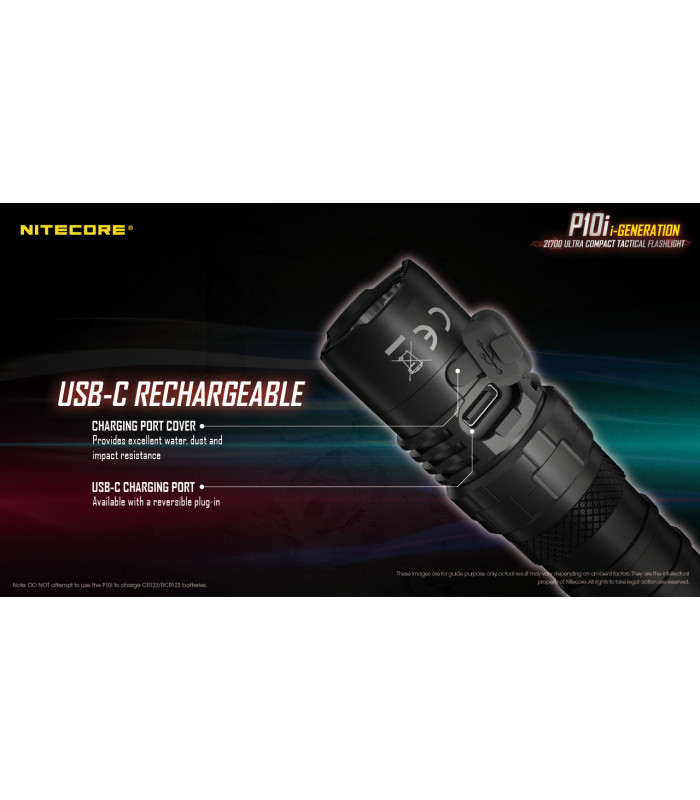 ΦΑΚΟΣ LED NITECORE PRECISE P10i, Tactical, Strobe Ready