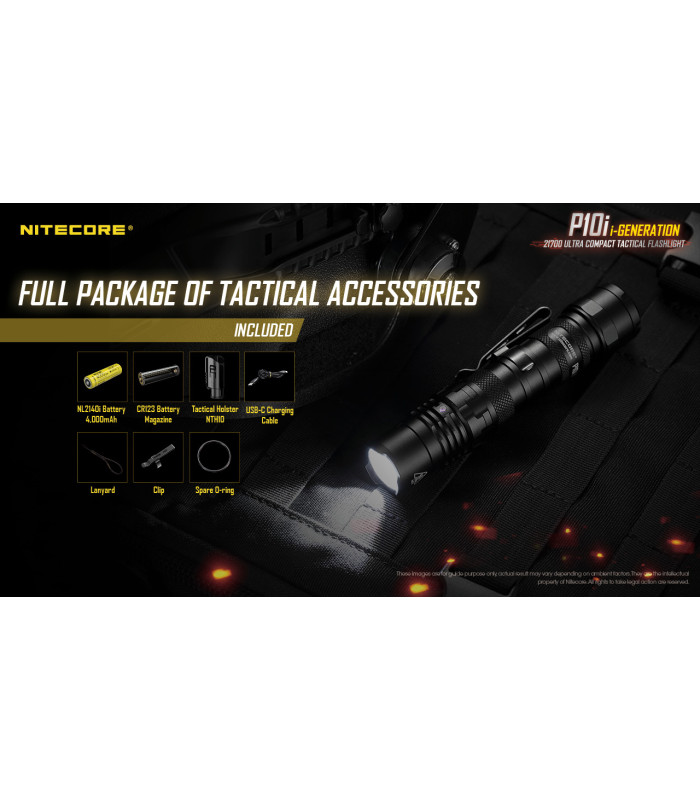 ΦΑΚΟΣ LED NITECORE PRECISE P10i, Tactical, Strobe Ready