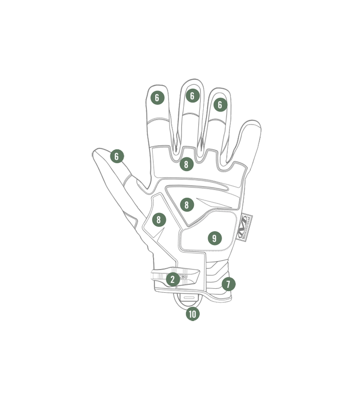 ΓΑΝΤΙΑ MECHANIX, M-Pact 2, Covert, Size XXL