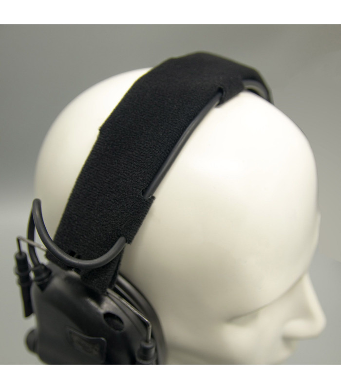 Ιμάντας κεφαλής για Ωτοασπίδες EARMOR, M62 Μαύρος