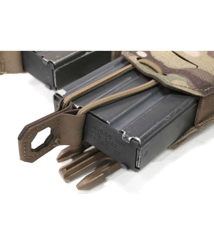 WARRIOR ASSAULT DETACHABLE LASER CUT TRIPLE OPEN 5.56 MM POUCH FOR RPC-LPC MULTICAM