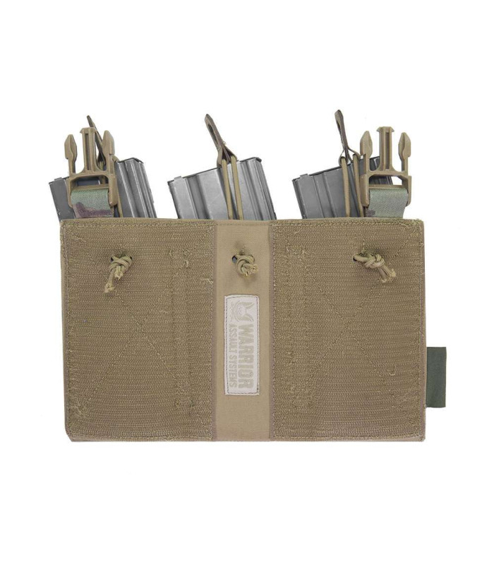 WARRIOR ASSAULT DETACHABLE LASER CUT TRIPLE OPEN 5.56 MM POUCH FOR RPC-LPC