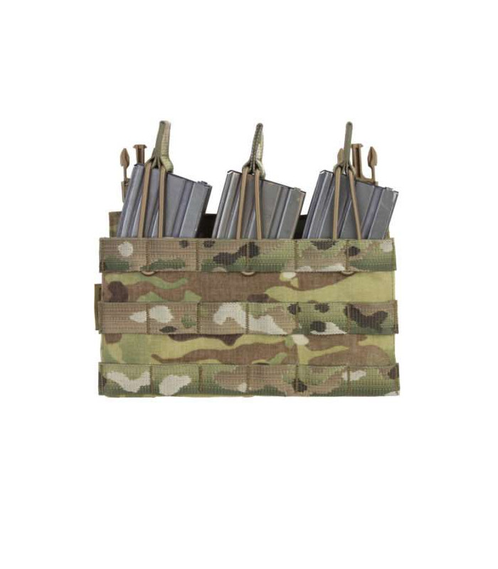 WARRIOR ASSAULT DETACHABLE LASER CUT TRIPLE OPEN 5.56 MM POUCH FOR RPC-LPC MULTICAM