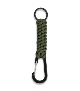 ΜΠΡΕΛΟΚ Albainox Snap hook with paracord and ring. Green, 33947-VE