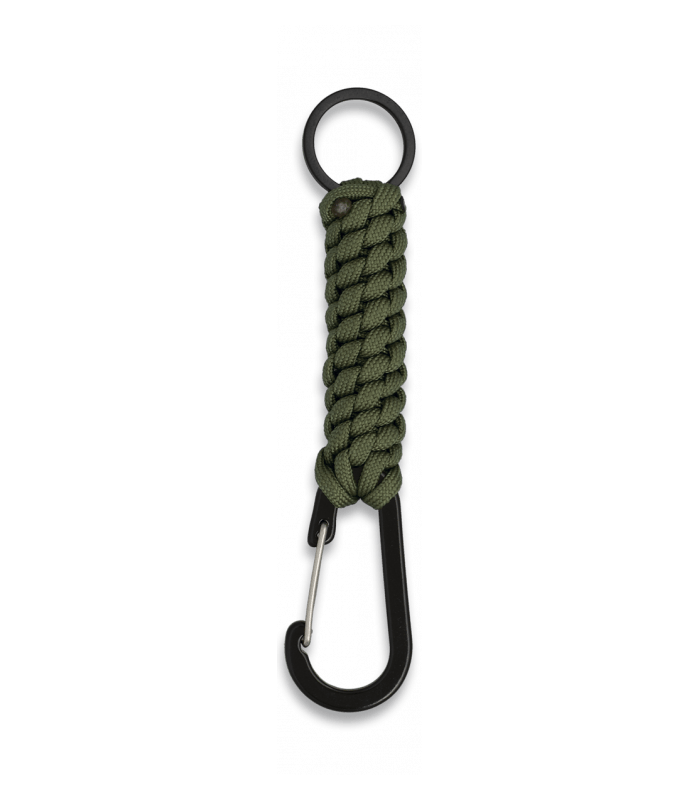 ΜΠΡΕΛΟΚ Albainox Snap hook with paracord and ring. Green, 33947-VE