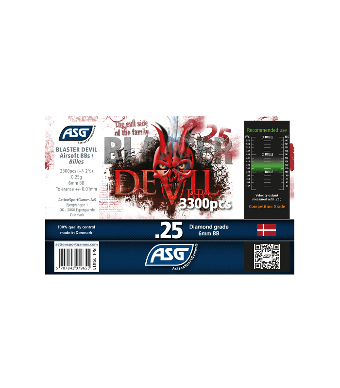 ΜΠΙΛΙΕΣ SOFT BLASTER DEVIL 0.25g / 3300pcs