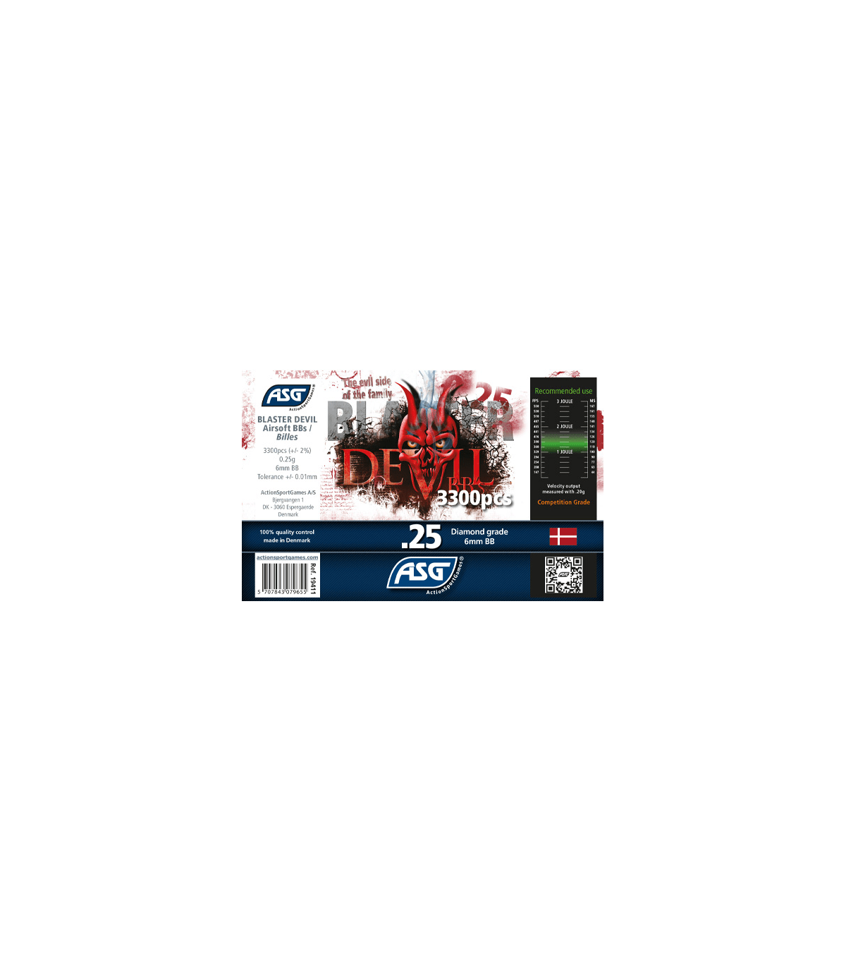 ΜΠΙΛΙΕΣ SOFT BLASTER DEVIL 0.25g / 3300pcs