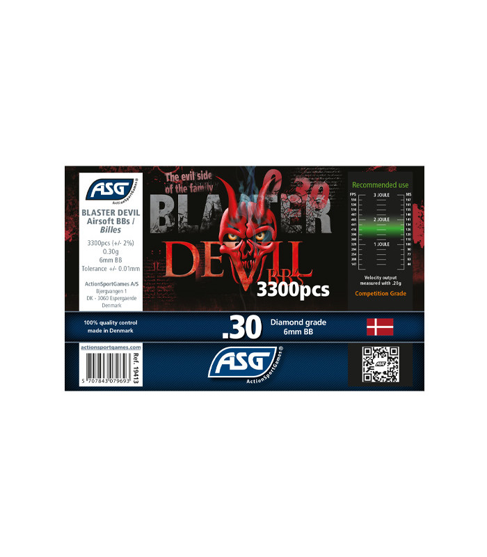 ΜΠΙΛΙΕΣ SOFT BLASTER DEVIL 0.30g / 3300pcs