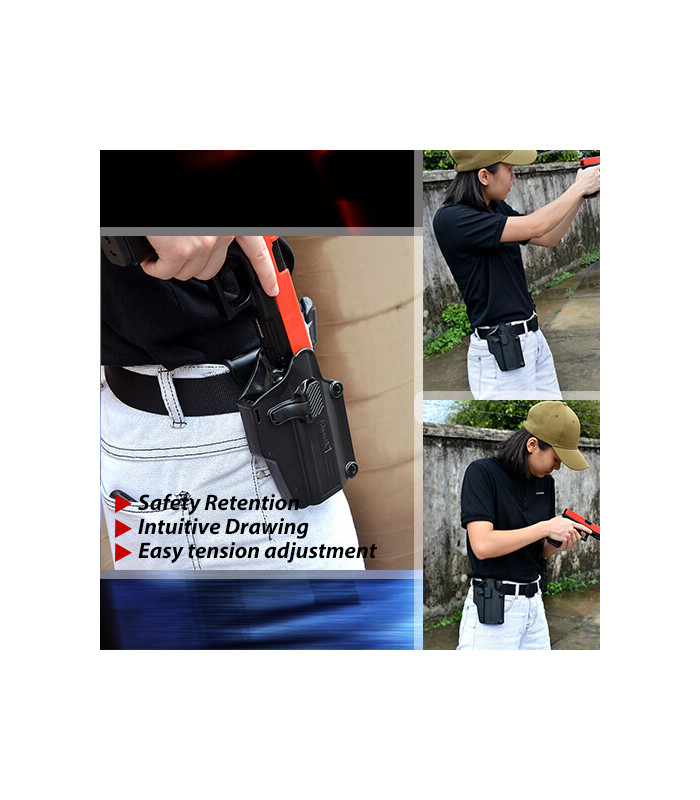 Amomax Pistol Holster Per-Fit Universal RH | Sabotage Oddal