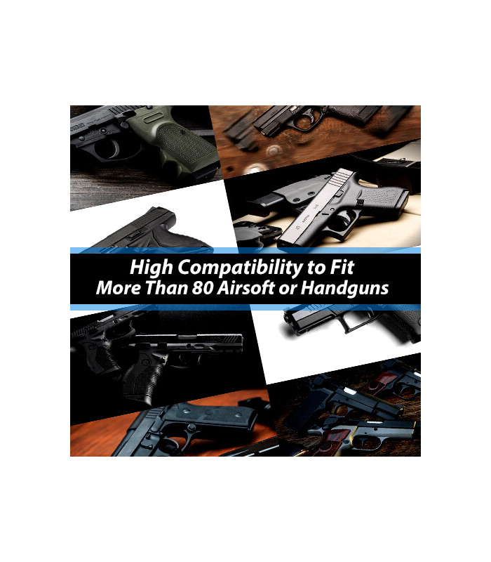 ΘΗΚΗ ΠΙΣΤΟΛΙΟΥ AMOMAX, Per-Fit, Universal, RH, Black