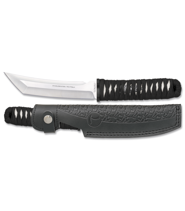 ΜΑΧΑΙΡΙ TOKISU knife. Leather sheath. Blade 15cm