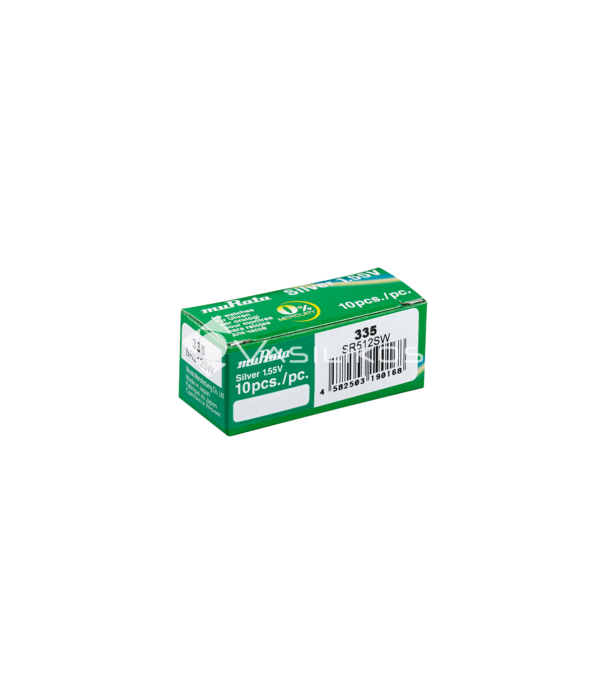 ΜΠΑΤΑΡΙΑ MURATA 1.5v SR512/335 (τιμή τεμαχίου)
