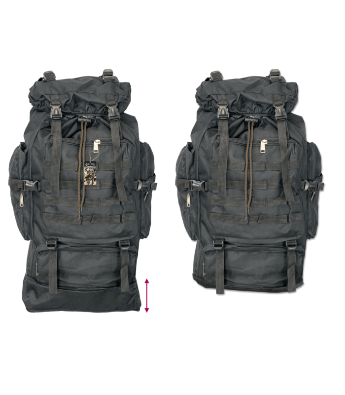 Σακίδιο πλάτης BARBARIC, Backpack. Black, 60 lt, 34936-NE