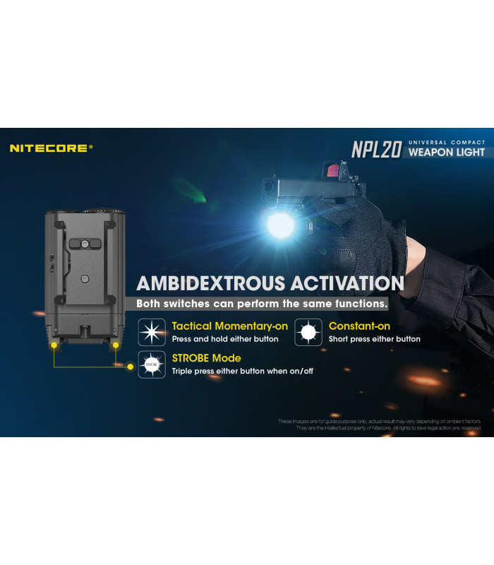 ΦΑΚΟΣ LED NITECORE NPL20, Set με μπαταρια CR123