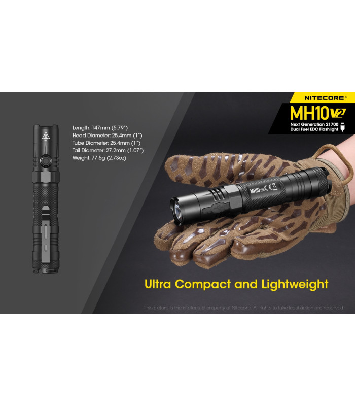 ΦΑΚΟΣ LED NITECORE MULTI TASK HYBRID MH10V2
