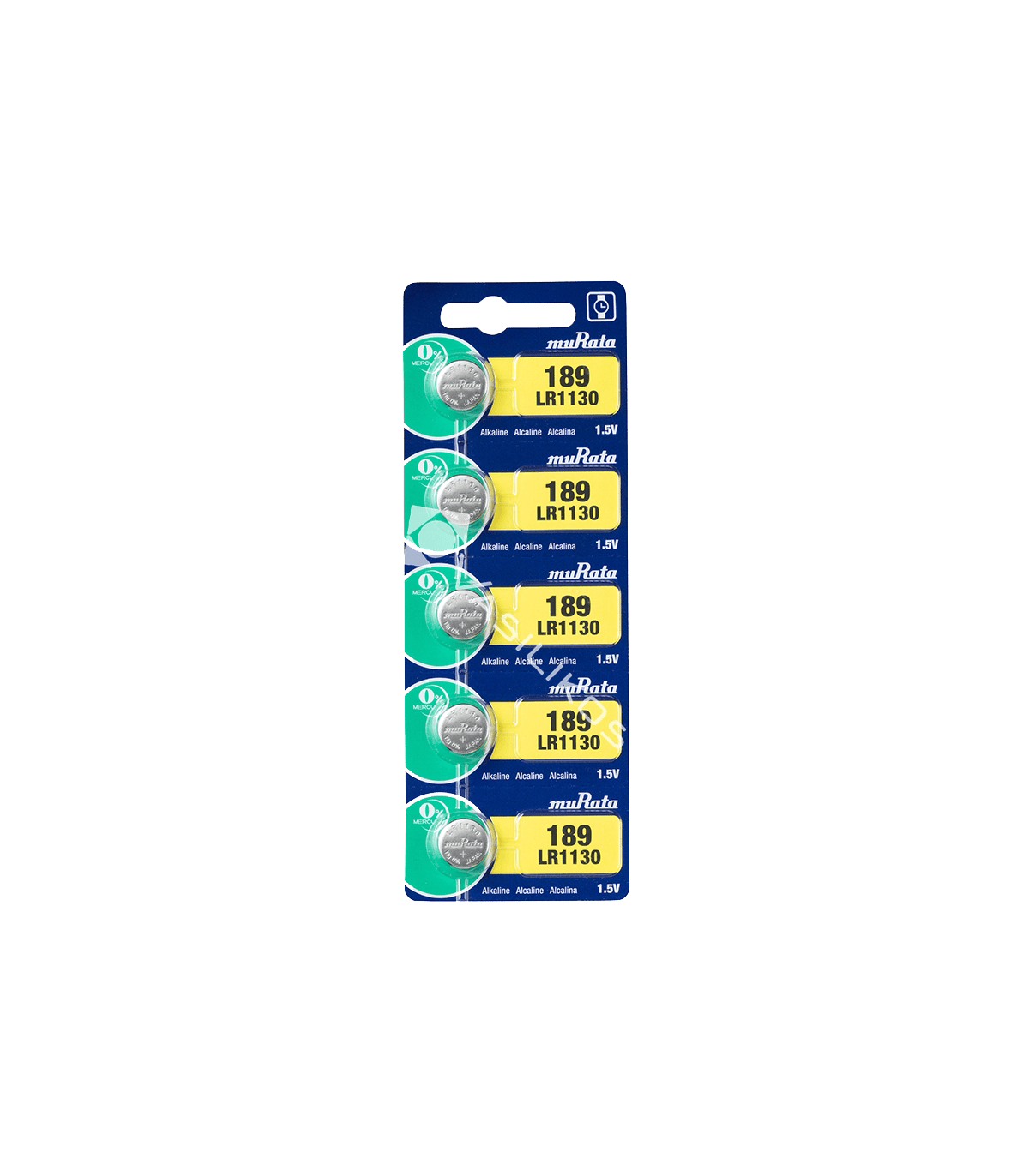 ΜΠΑΤΑΡΙΑ MURATA 1.5v LR1130/390 (Καρτέλα 5τεμ. / Τιμή τεμαχίου)