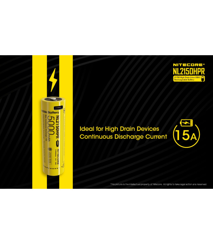 ΜΠΑΤΑΡΙΑ NITECORE 21700/ 5000mAh / HPR (τιμή τεμαχίου)