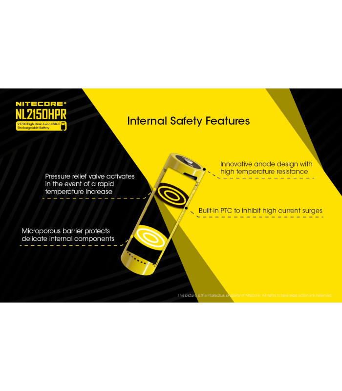 ΜΠΑΤΑΡΙΑ NITECORE 21700/ 5000mAh / HPR (τιμή τεμαχίου)