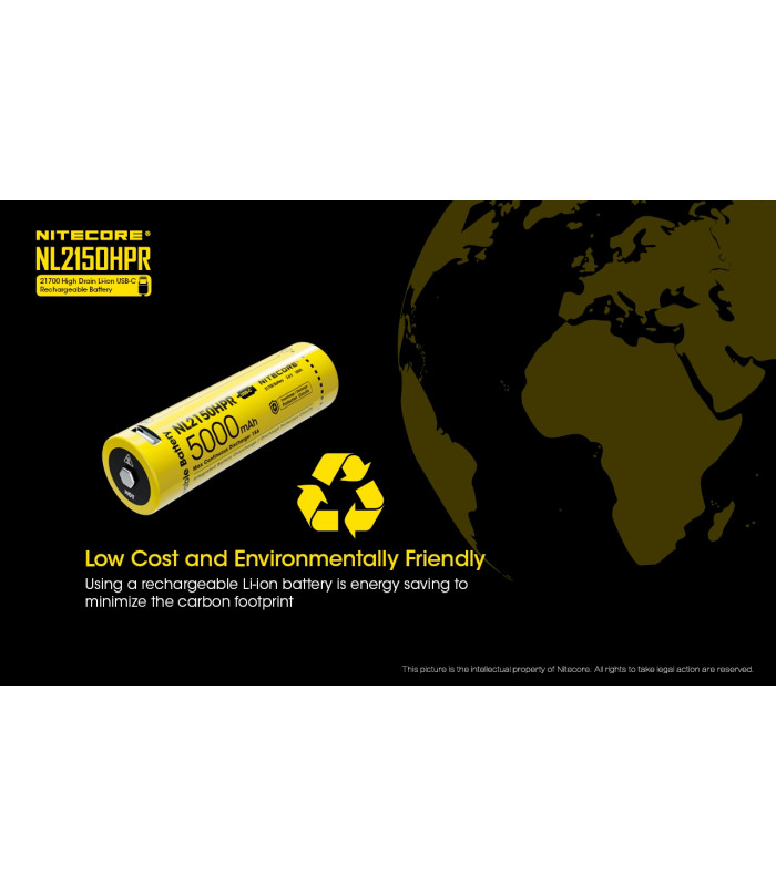 ΜΠΑΤΑΡΙΑ NITECORE 21700/ 5000mAh / HPR (τιμή τεμαχίου)