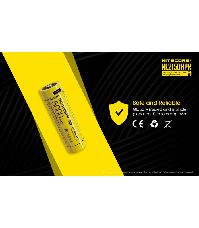 ΜΠΑΤΑΡΙΑ NITECORE 21700/ 5000mAh / HPR (τιμή τεμαχίου)