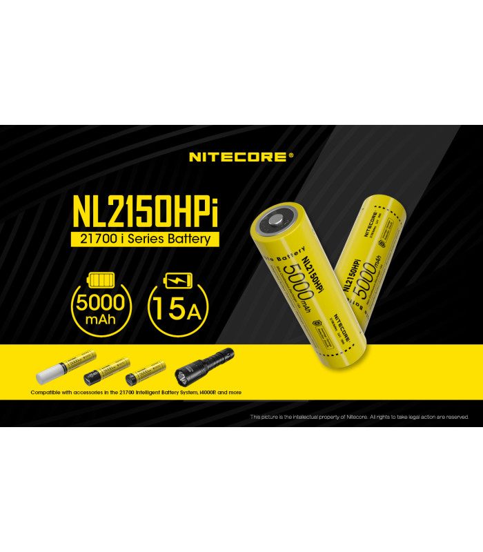 ΜΠΑΤΑΡΙΑ NITECORE 21700/ 5000mAh / HPI (τιμή τεμαχίου)